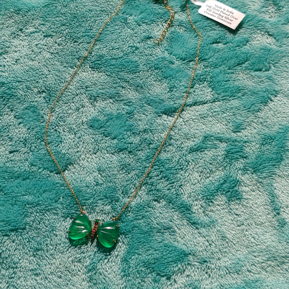 Onyx Butterfly necklace